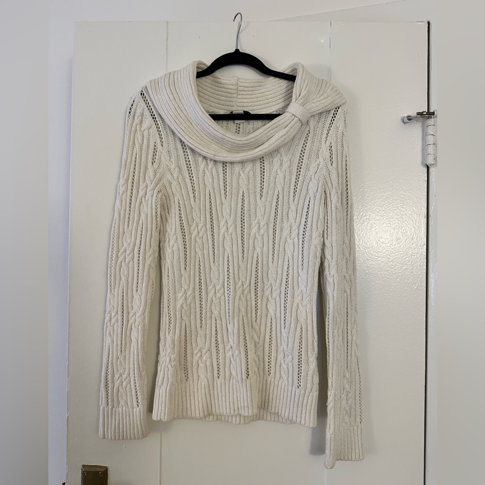 White House black market cowl neck sweater